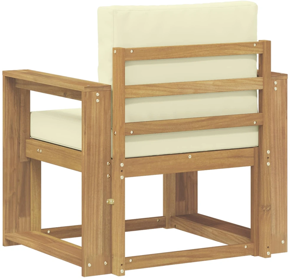 Lauko sofa Poliesteris Balta ir kreminė