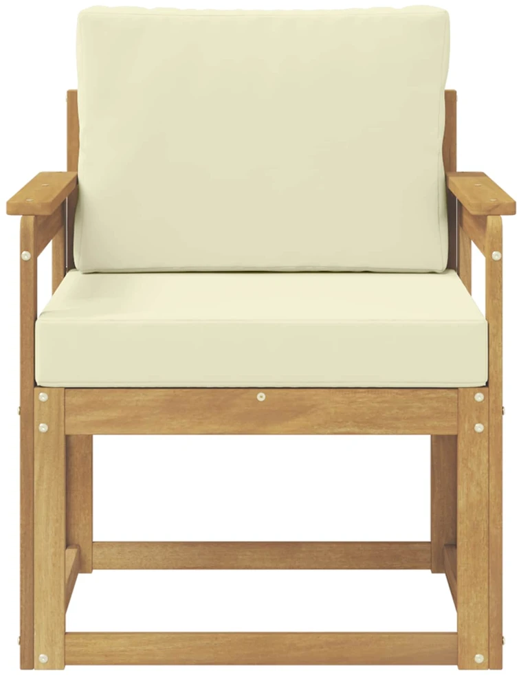 Lauko sofa Poliesteris Balta ir kreminė