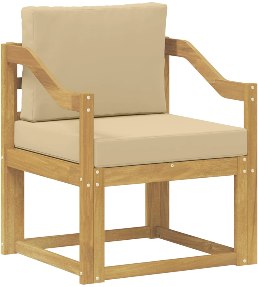 Lauko sofa Poliesteris Balta ir Bežė