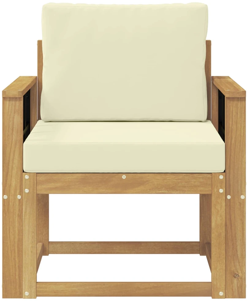 Lauko sofa Poliesteris Balta ir kreminė