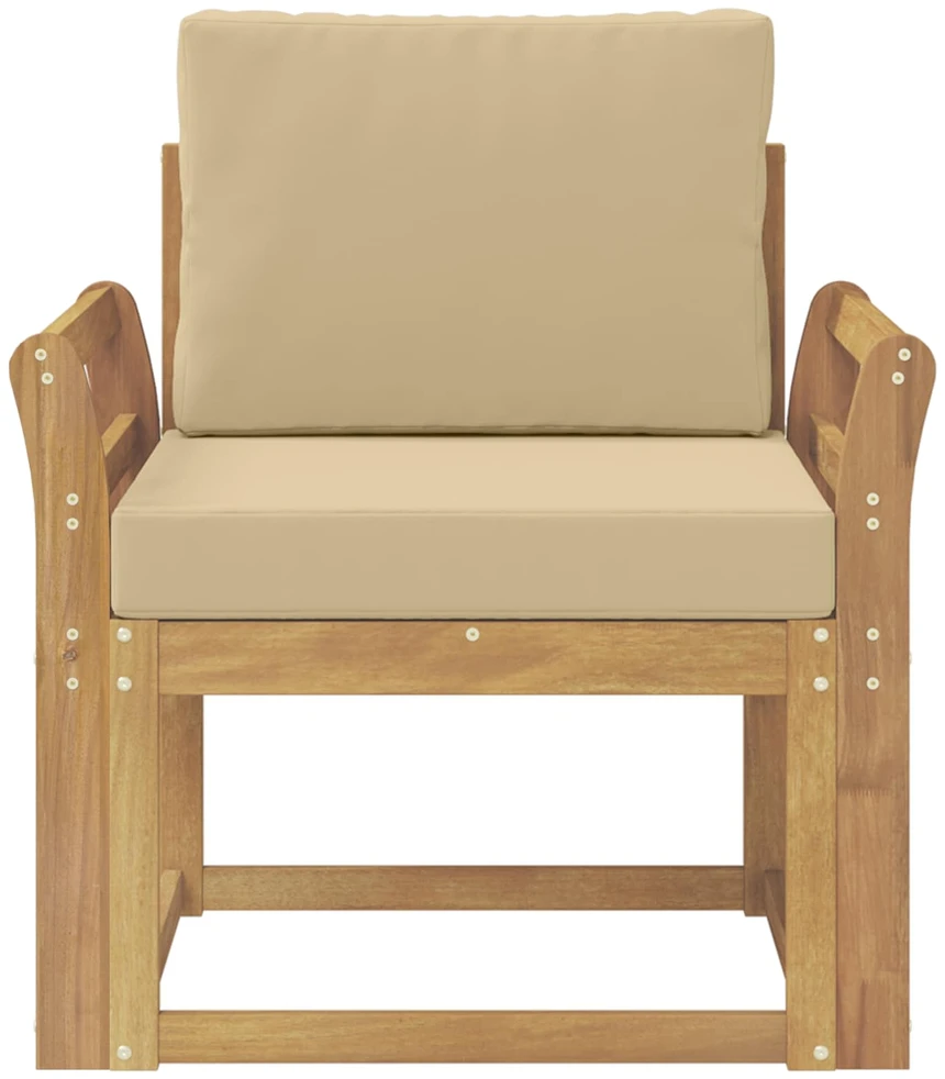 Lauko sofa Poliesteris Balta ir Bežė