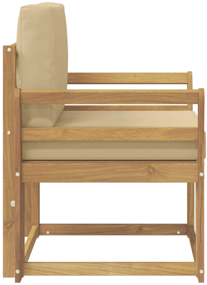 Lauko sofa Poliesteris Balta ir Bežė