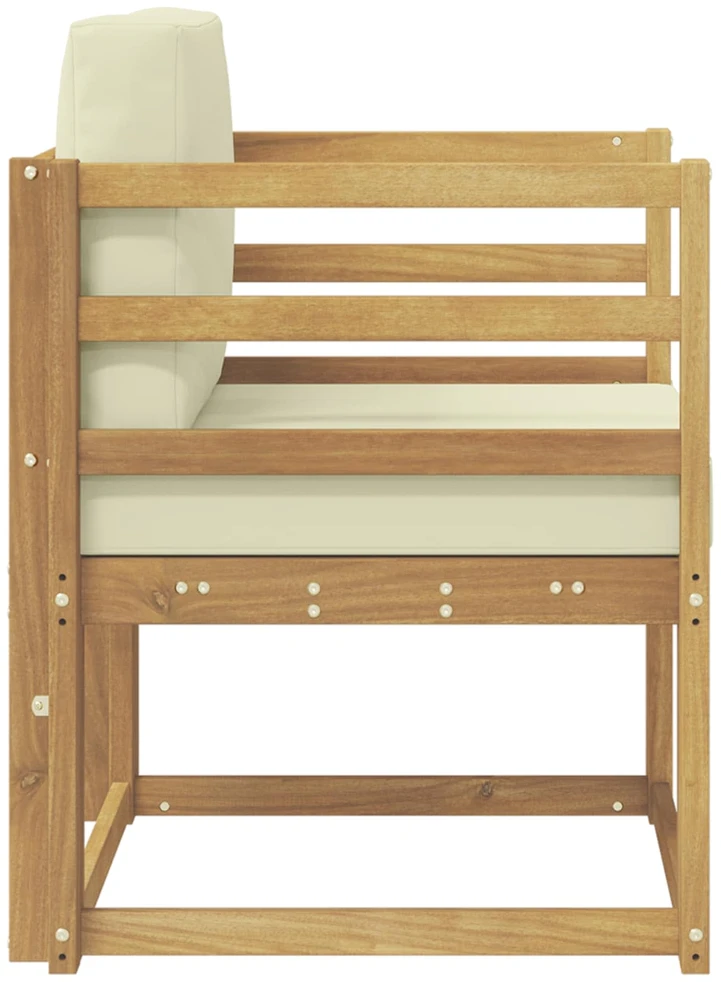 Lauko sofa Poliesteris Balta ir kreminė