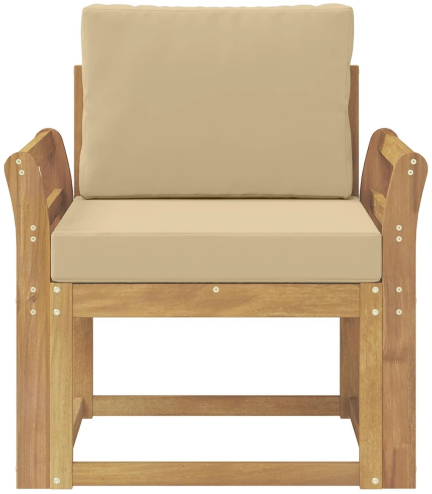 Lauko sofa Poliesteris Balta ir Bežė