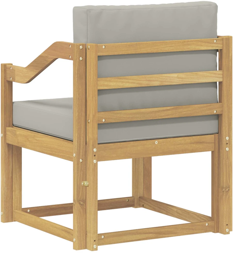 Lauko sofa Poliesteris Balta ir šviesiai pilka