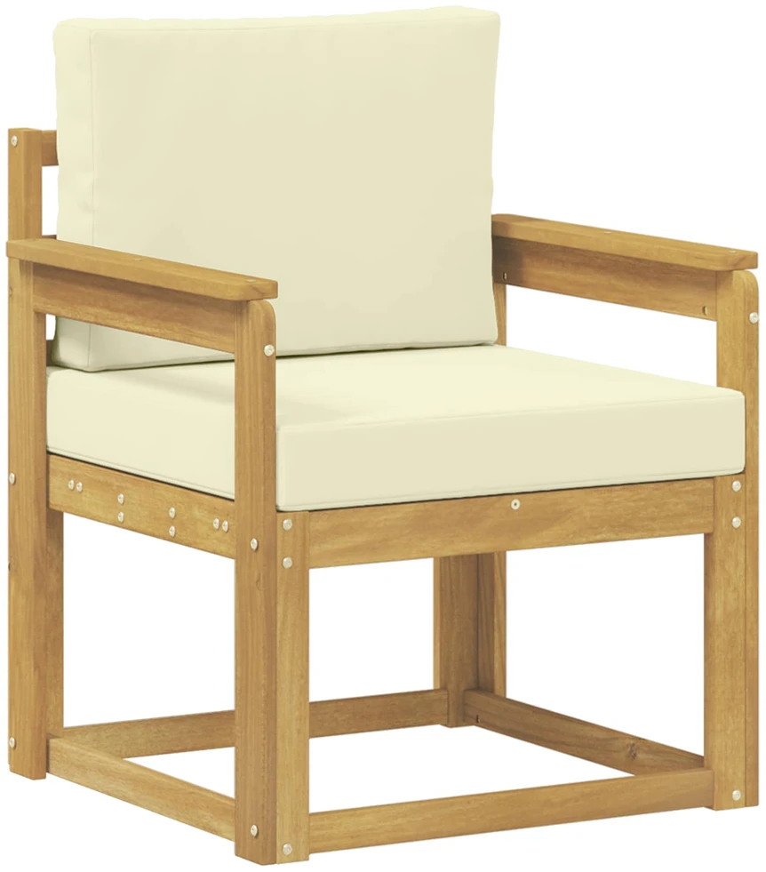 Lauko sofa Poliesteris Balta ir kreminė