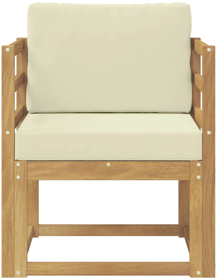 Lauko sofa Poliesteris Balta ir kreminė