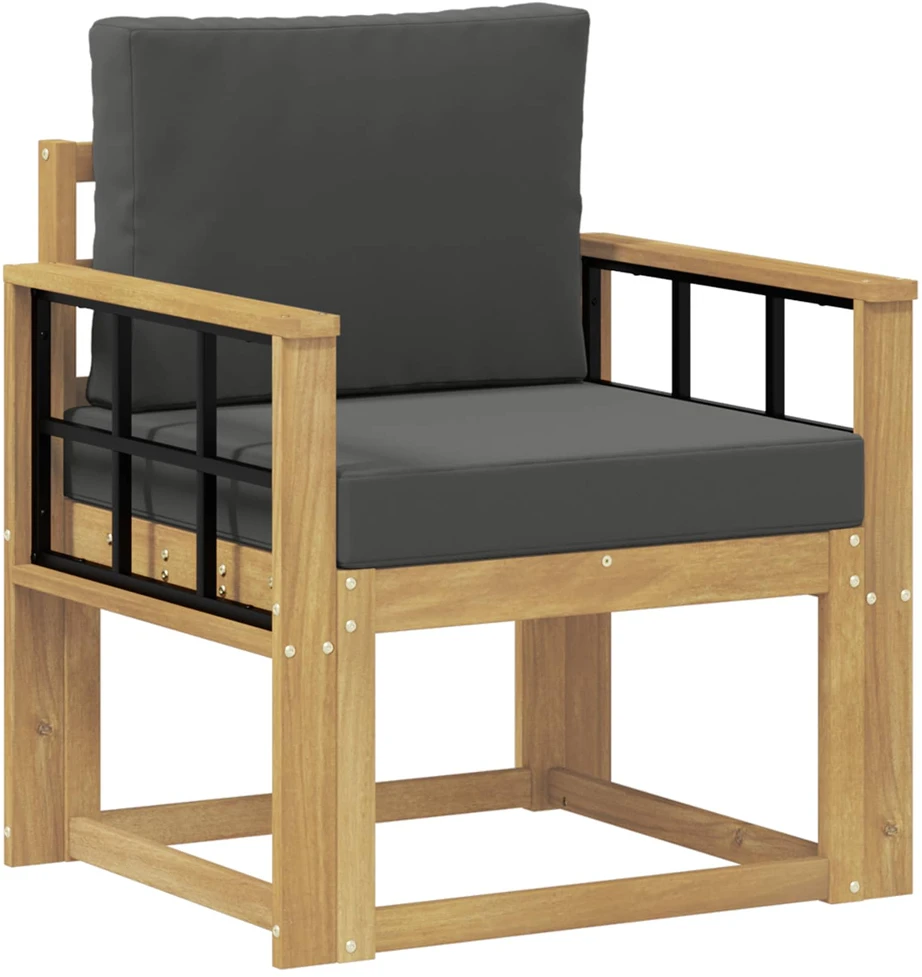 Lauko sofa Poliesteris Balta ir antracito