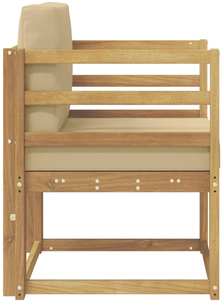 Lauko sofa Poliesteris Balta ir Bežė