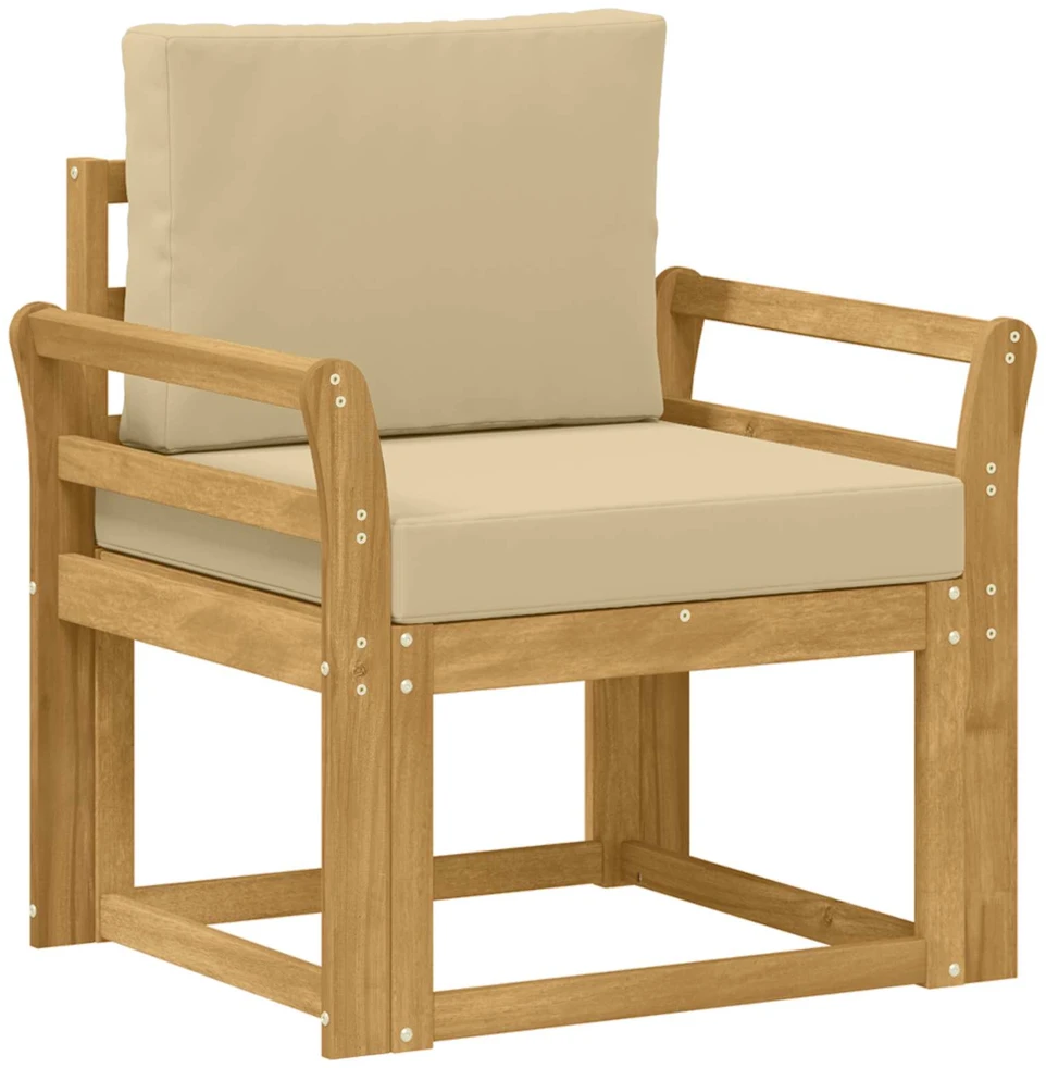 Lauko sofa Poliesteris Balta ir Bežė