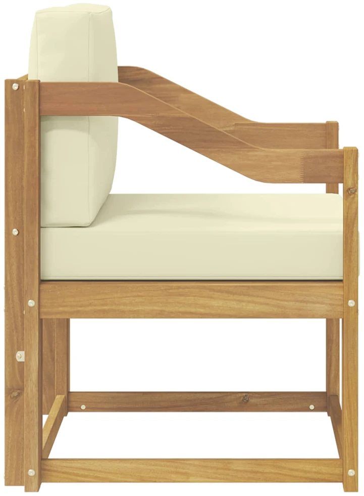 Lauko sofa Poliesteris Balta ir kreminė