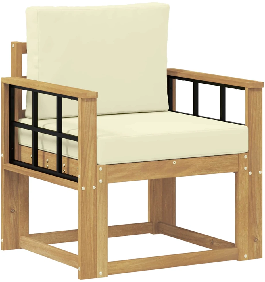 Lauko sofa Poliesteris Balta ir kreminė