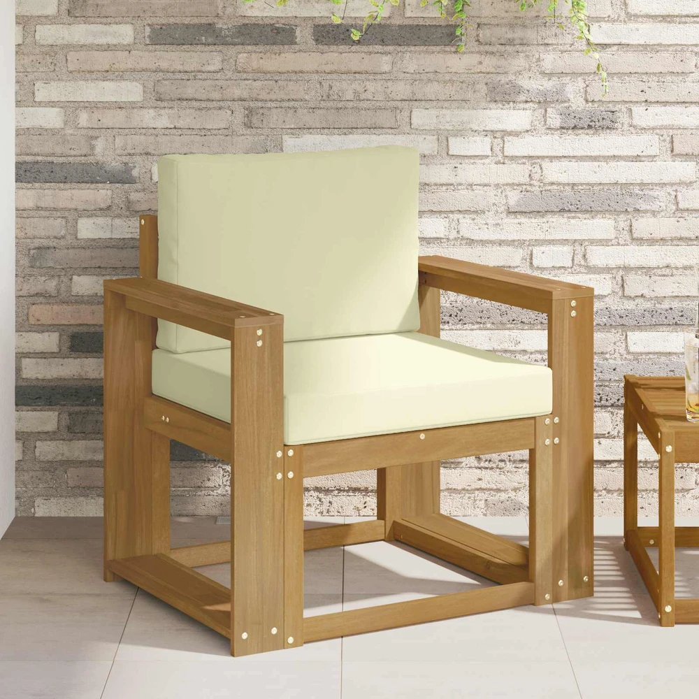Lauko sofa Poliesteris Balta ir kreminė
