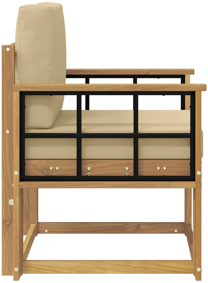 Lauko sofa Poliesteris Balta ir Bežė