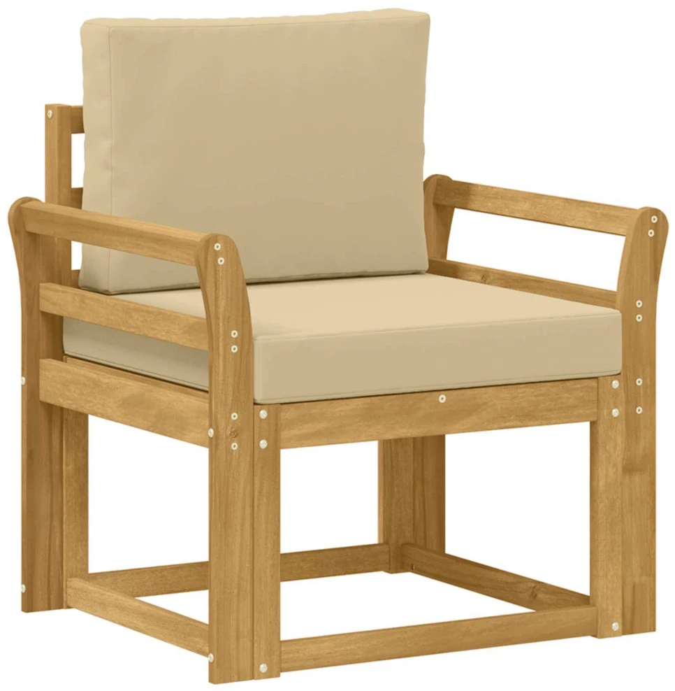 Lauko sofa Poliesteris Balta ir Bežė