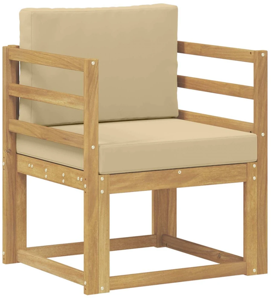 Lauko sofa Poliesteris Balta ir Bežė