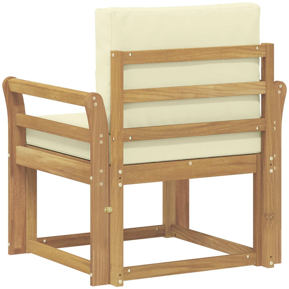 Lauko sofa Poliesteris Balta ir kreminė