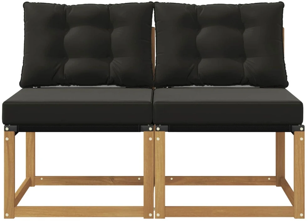 2 vnt. Lauko Vidurinis Sofa Balta