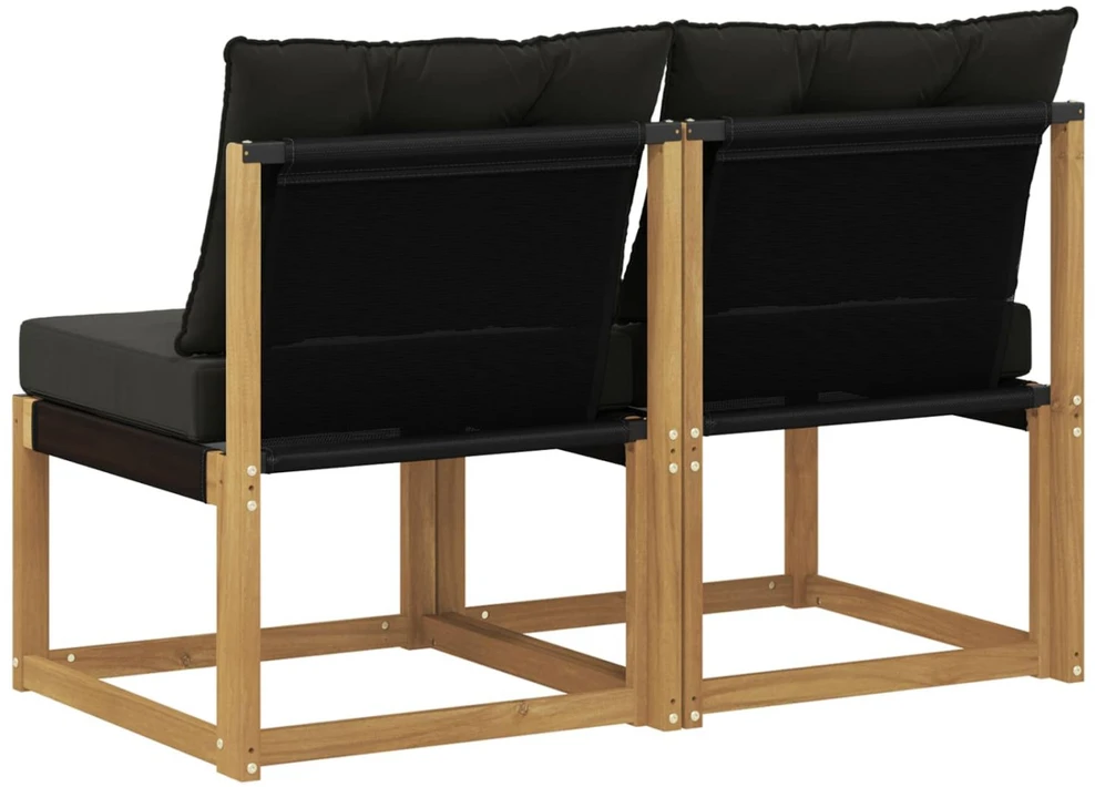 2 vnt. Lauko Vidurinis Sofa Balta