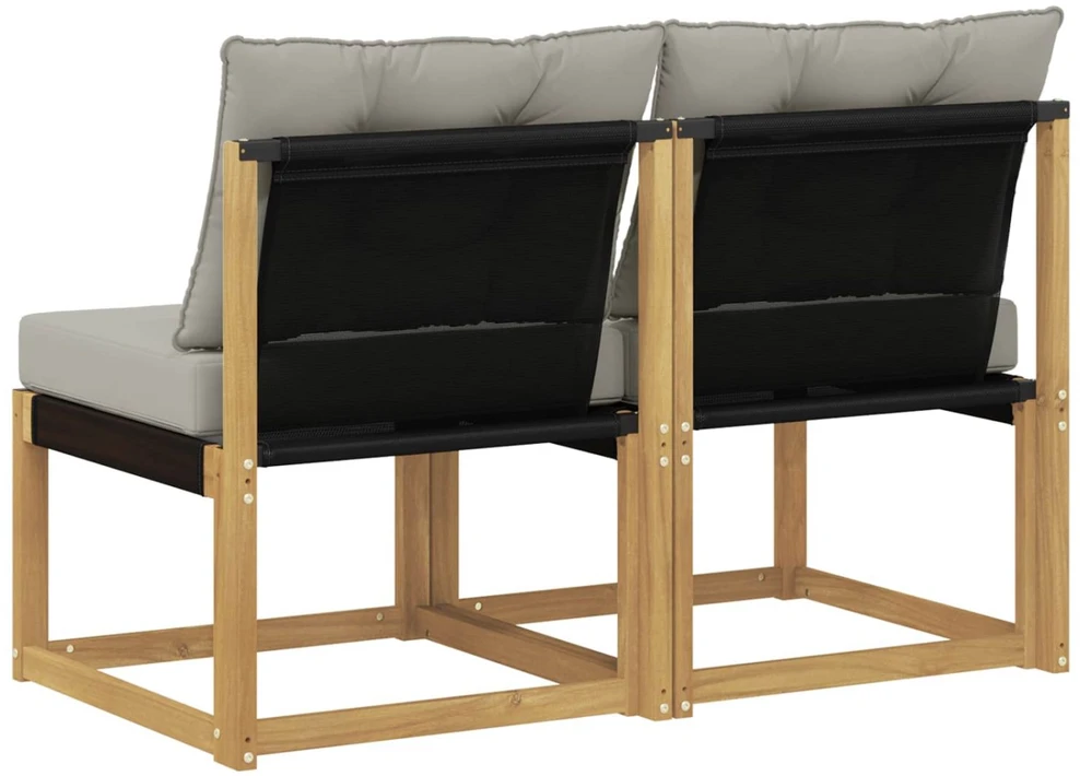 2 vnt. Lauko Vidurinis Sofa Balta