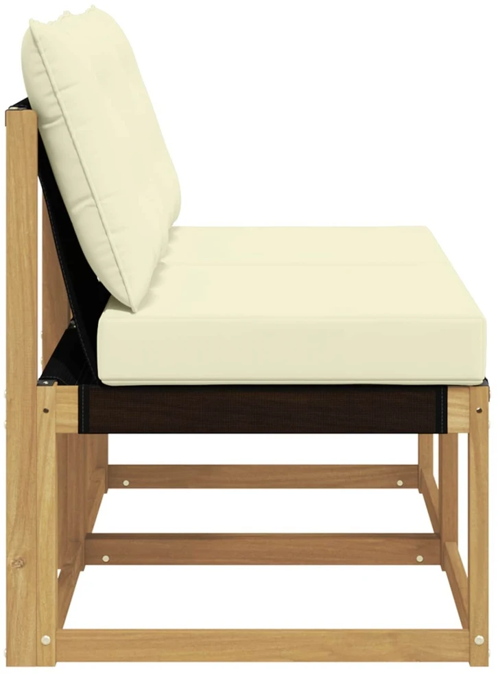 2 vnt. Lauko Vidurinis Sofa Balta