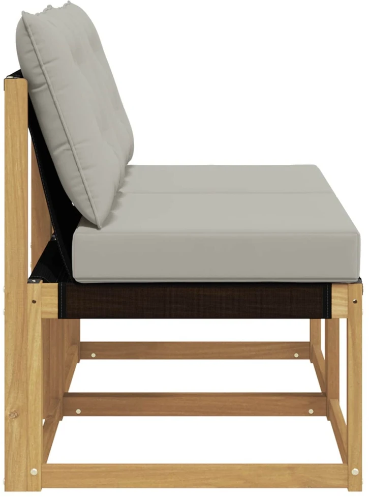 2 vnt. Lauko Vidurinis Sofa Balta