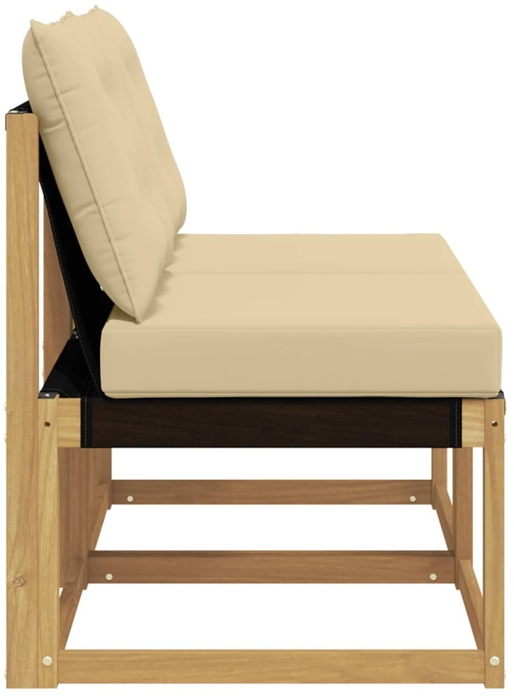 2 vnt. Lauko Vidurinis Sofa Balta