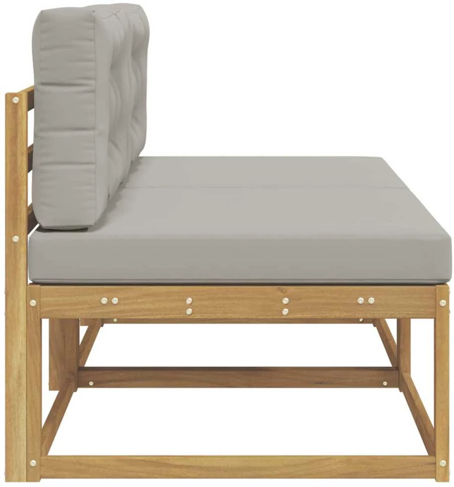 2 Vienetas Lauko Vidurinis Sofa Poliesteris Balta