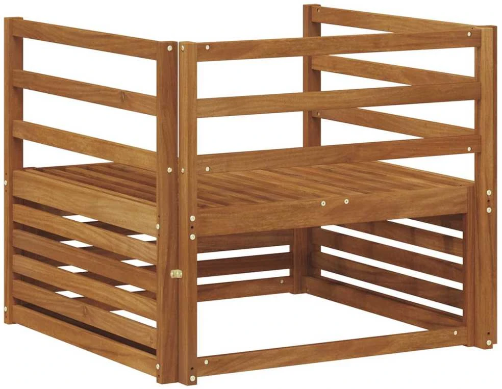 2 vnt. Lauko sofa Natūrali