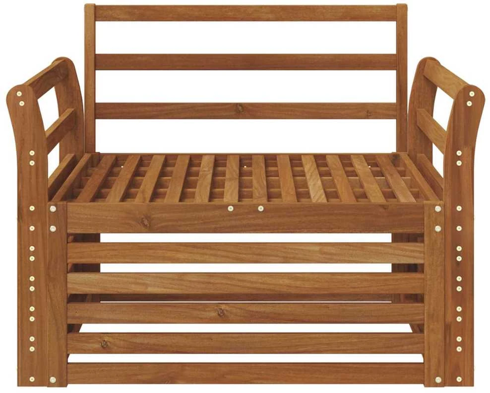 2 vnt. Lauko sofa Natūrali