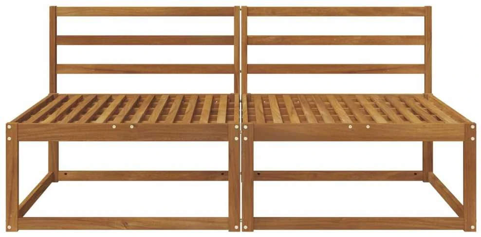 2 Vienetas Lauko Vidurinis Sofa Natūrali 158 x 83 x 73 cm