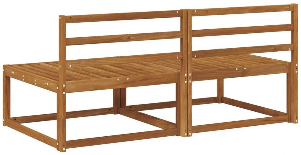 2 Vienetas Lauko Vidurinis Sofa Natūrali 158 x 83 x 73 cm