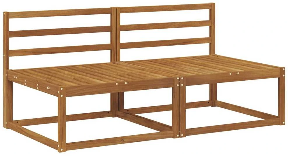 2 Vienetas Lauko Vidurinis Sofa Natūrali 158 x 83 x 73 cm