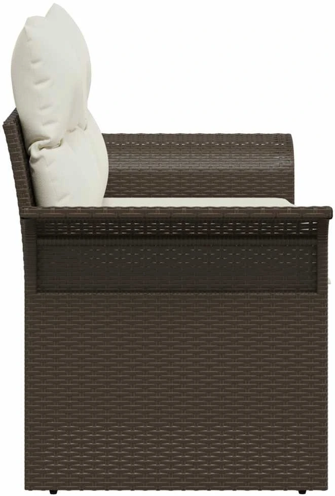 Sodo sofa su pagalve Ruda 141 x 62 x 69cm poliratanas