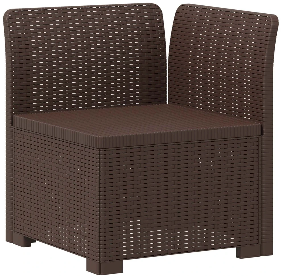 2-Vietis Sodo Sofas, Atrodo kaip Ratano PP Ruda