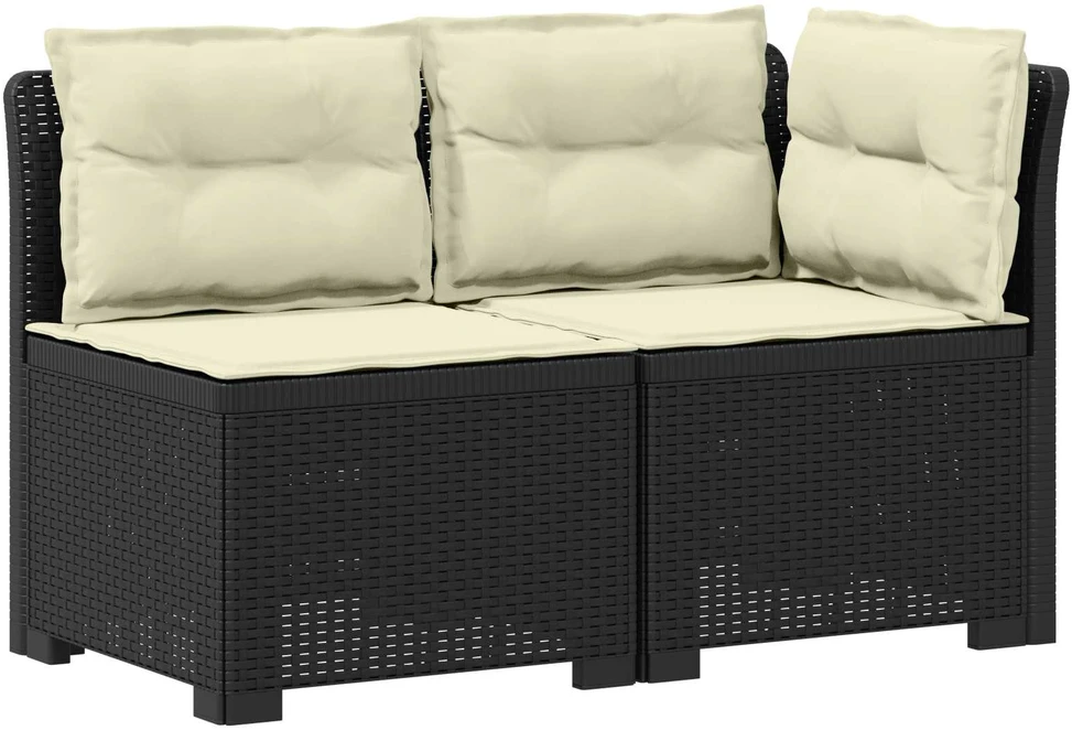 2-Vietis Sodo Sofas su Pagalvėlėmis, Atrodo kaip Ratano PP