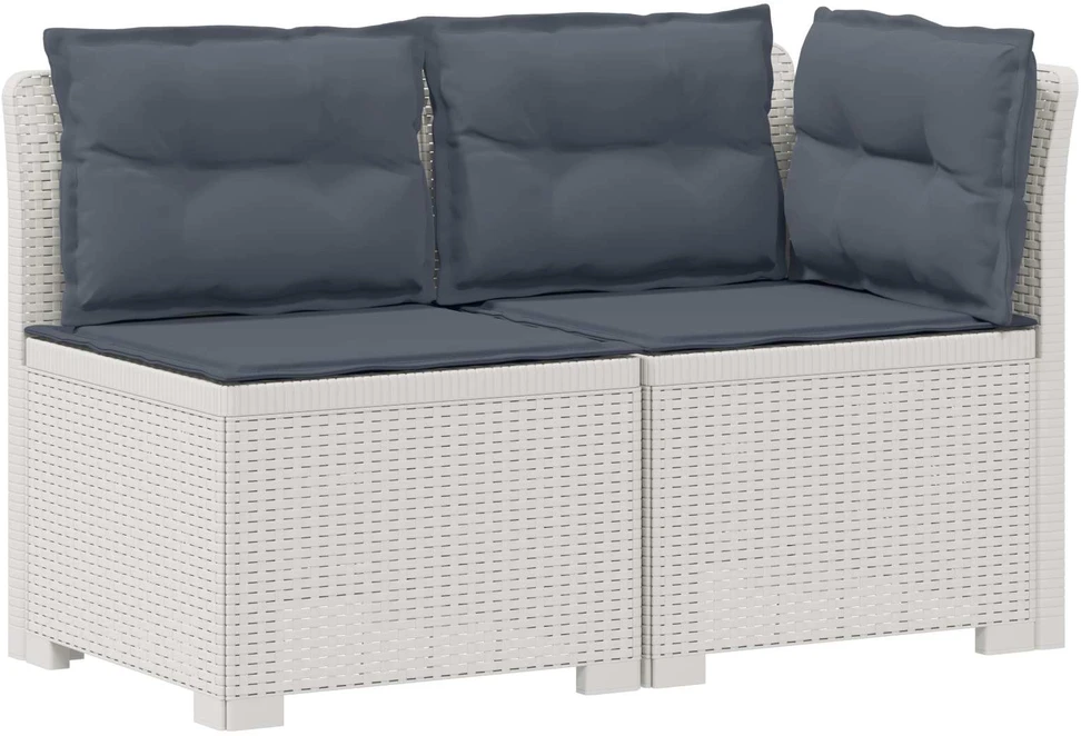 2-Vietis Sodo Sofas su Pagalvėlėmis, Atrodo kaip Ratano PP