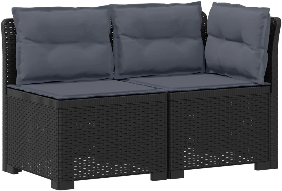 2-Vietis Sodo Sofas su Pagalvėlėmis, Atrodo kaip Ratano PP