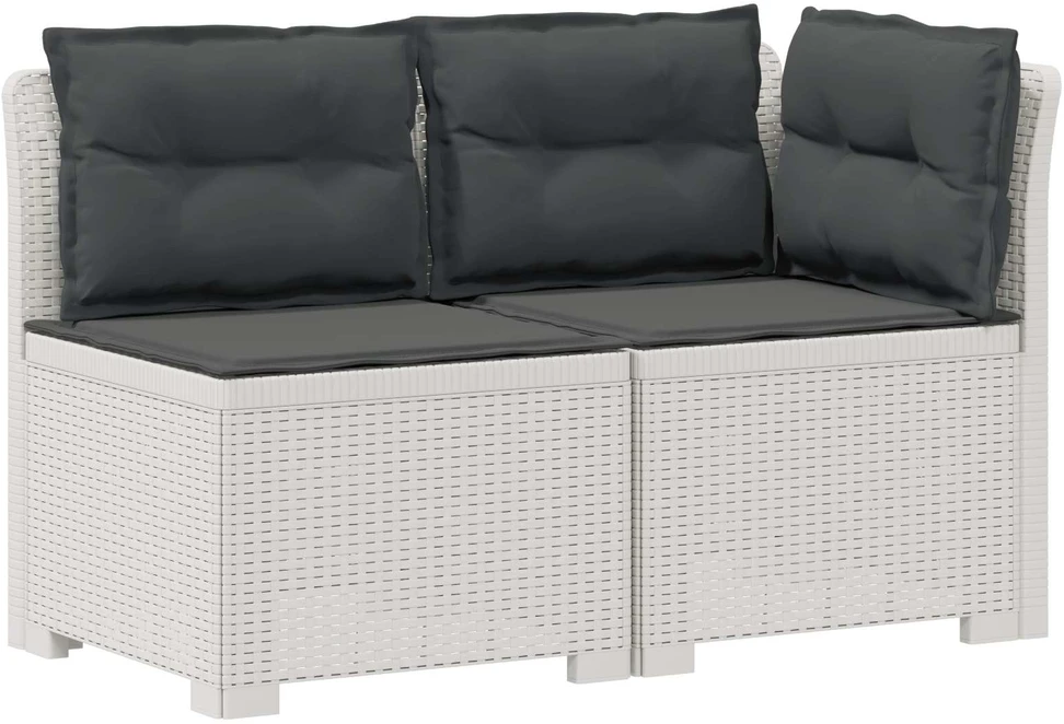 2-Vietis Sodo Sofas su Pagalvėlėmis, Atrodo kaip Ratano PP