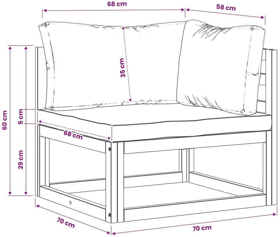 2 vnt. Kampinė sofa su pagalvėlėmis