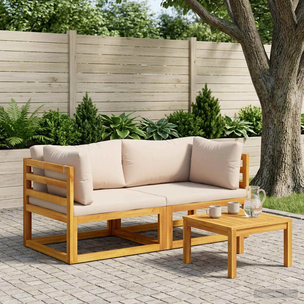 Kampinė sofa su pagalvėlėmis 2 vnt. 2 vietos