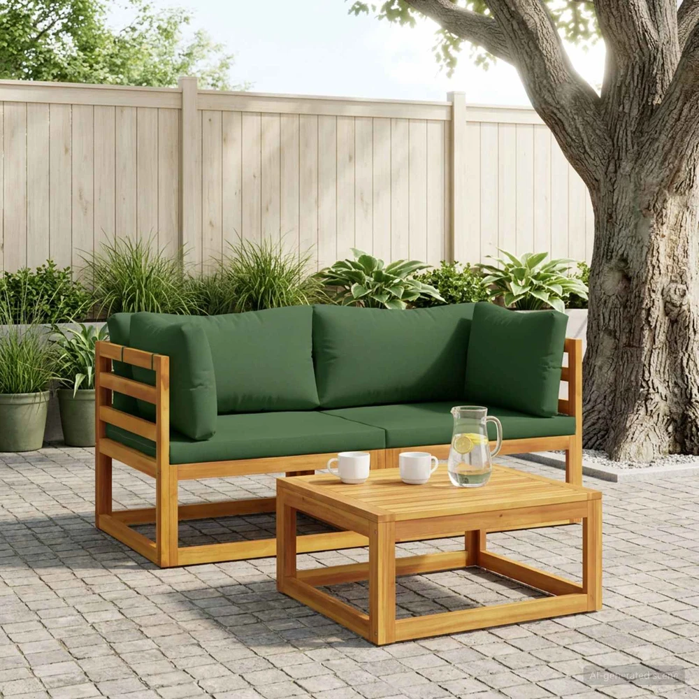 Kampinė sofa su pagalvėlėmis 2 vnt. 2 vietos