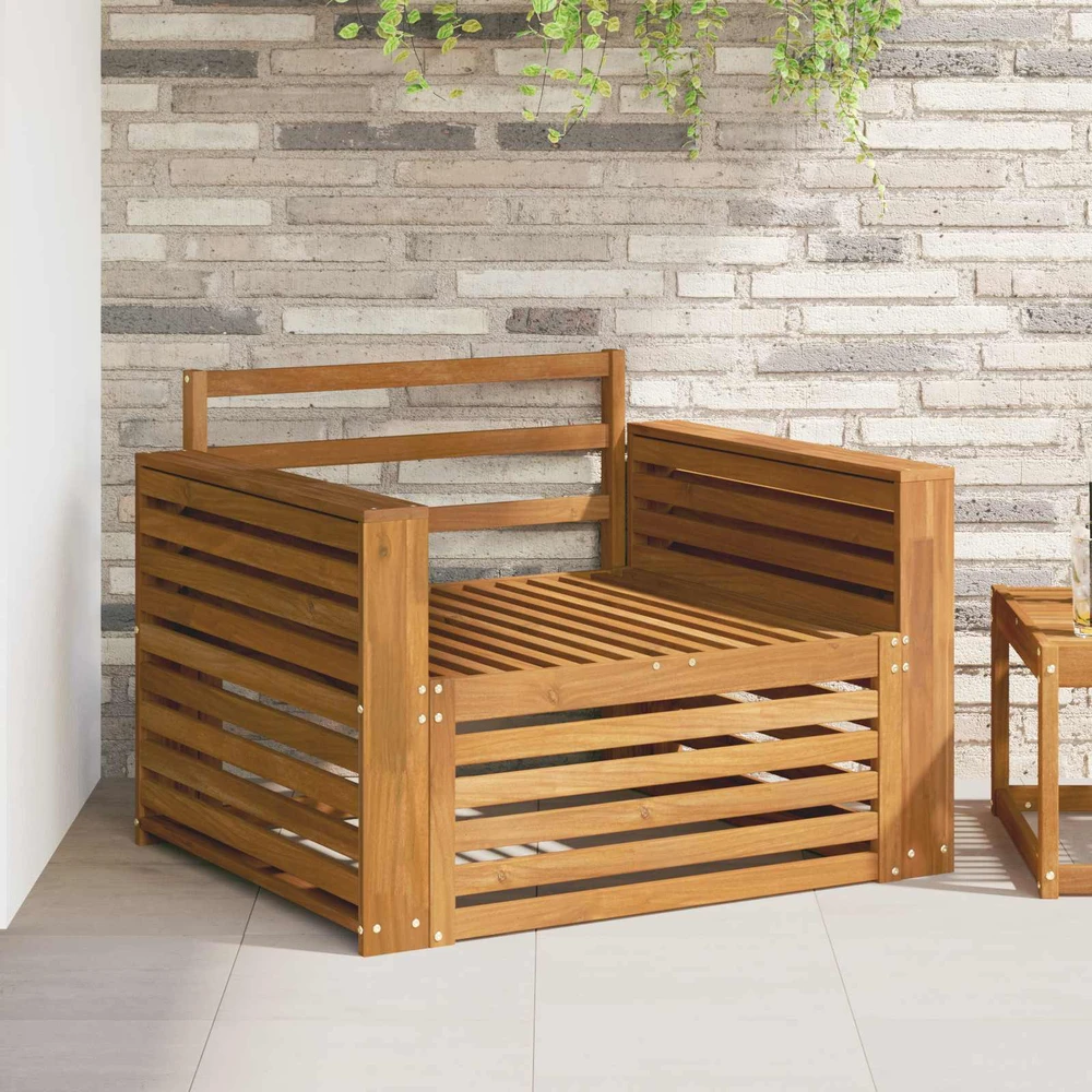 2 vnt. Lauko sofa Natūrali