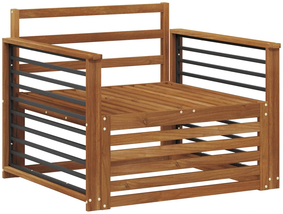 2 vnt. Lauko sofa Natūrali