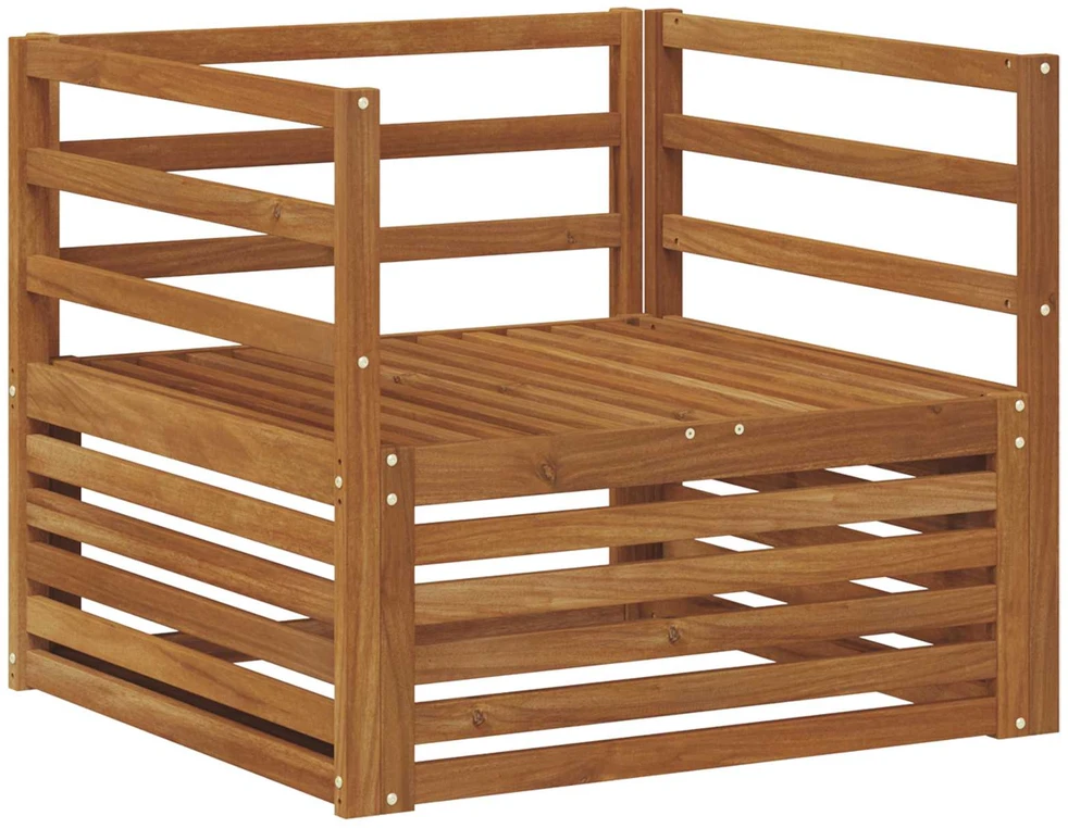 2 vnt. Lauko sofa Natūrali
