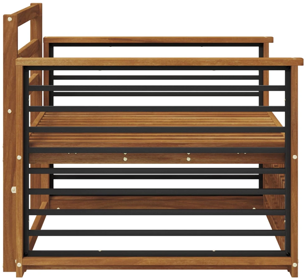 2 vnt. Lauko sofa Natūrali