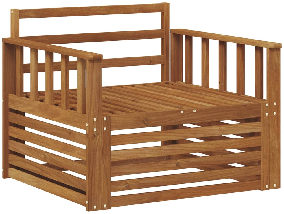 2 vnt. Lauko sofa Natūrali
