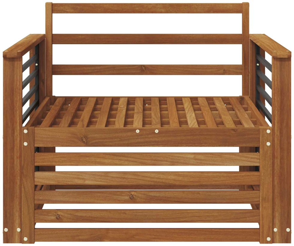 2 vnt. Lauko sofa Natūrali