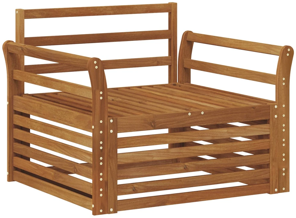 2 vnt. Lauko sofa Natūrali