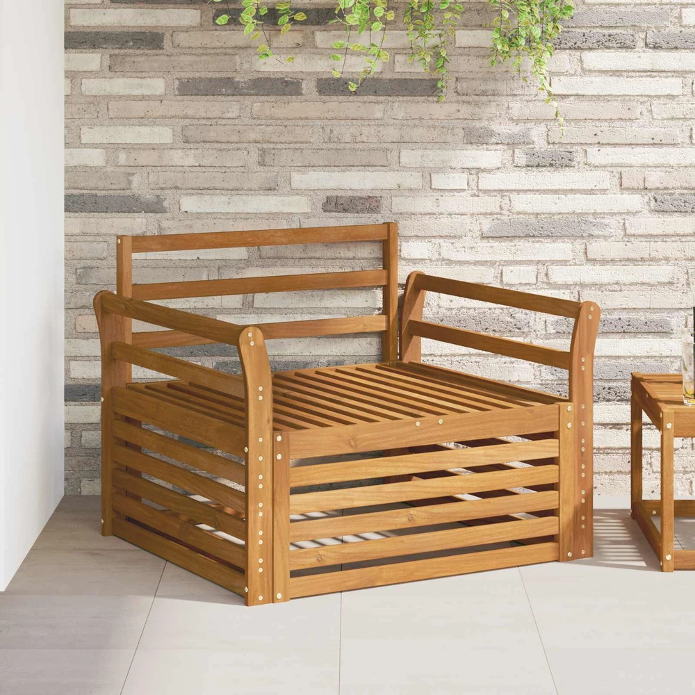 2 vnt. Lauko sofa Natūrali